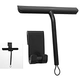 Vinabo Duschabzieher, Abdruckfrei Reinigender Duschabzieher Schwarz für Glastüren,...