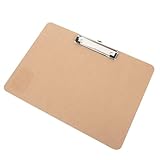 Lurrose Klemmbrett Din mit Flachem Clip Verstellbare Klemmkraft Glatte Schreib...