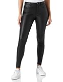 ONLY Damen Onlroyal-nya Mw Cut Sk Coated Cc Pnt Hose, Schwarz, L / 32L EU
