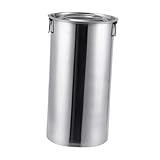 Edelstahl-Eimer mit Deckel, Aufbewahrungsbehälter für Grill, Strandausflüge, 20 x 40...