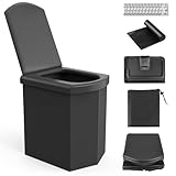 HSYFUNA Campingtoilette, Tragbare Campingtoilette, Mobile Toilette, Tragkraft...