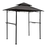 STILISTA Grillpavillon 240 x 150 x 245 cm mit Doppelschichtdach aus Polyester,...