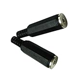Qaonsciug Lötbare 2 5-mm Stereo Buchsen 2 Stück Robustes Sechskantgehäuse Für...