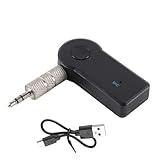 Hoite Bluetooth-AUX-Adapter fürs Auto, mit tragbarem 3,5-mm-AUX-Audioempfänger für...