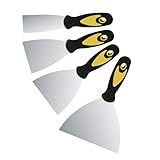 4 Stücke Spachtel Set, Stainless steel scraper Flächenspachtel mit...