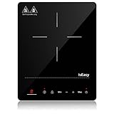 Induktionskochfeld 1 Platte, IsEasy Einzel Induktionskochplatte 2100W, 28cm kochplatte,...