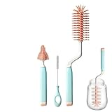 Babyflaschenbürste | Silikon-Flaschenbürsten | Flaschen-Babyreiniger, Reisereiniger-Set...
