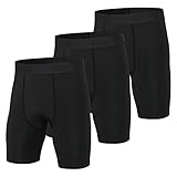 Niksa 3er Pack Herren Kompressionsshorts,Schnelltrocknendes Baselayer Unterhose...