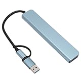 8 in 1 USB C Hub, Ultrakompaktes Design, Schnelle Datenübertragung, Praktische...