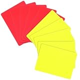 TOYANDONA Fußball-Schiedsrichter-Set, professionelle Schiedsrichterkarten, rote und gelbe...