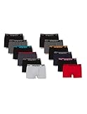 Antonio Rossi Herren Fitted Boxer Hipster, Mehrfarbig (Dunkel), X-Large (12er Pack)
