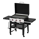 Nexgrill Daytona 3B Plancha mit Deckel - Gasgrill Griddle 3 Brenner - Gas Grillplatte mit...