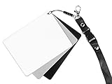 Ares Foto® Graukarte für Outdoor Fotografie. Inklusive Schwarz- und Weißreferenz und...