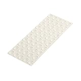 HELPMATE Gummipuffer transparent 50 Stück klein rund selbstklebend 8mm x 1,6mm Höhe...