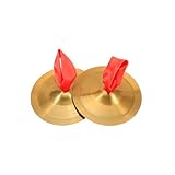 SSRDFU 1 Paar Schlaginstrumente Messing Becken Trommel Messing, 12 cm Becken...