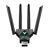 AC1300 USB WiFi Adapter, geeignet für PC Desktop 2.4G/5G Dual Band 1300M Wireless Network...
