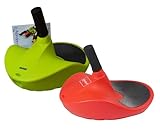 2 x Alpengaudi Zipfelbob Rodel Bob Schlitten mit Handgriff bis 100 kg (1 STK rot...