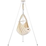 SCHMUSEWOLKE Federwiege - Set mit weißem Tipi-Gestell - Hängematte für Babys und...