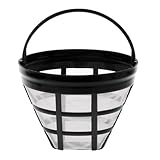 Dauer-Kaffeefilter, Für 8-12 Tassen Kaffee, Filtergröße 4, Mit Edelstahlgewebe, Kaffee...