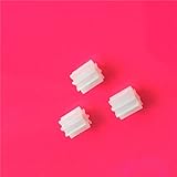 BLOYFIYA 10pc K020Y. Kunststoff 82A Motorwellenzahnrad setzt 8 Zahn 2mm-Lochdurchmesser...