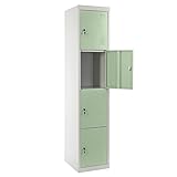 Mendler Schließfach Boston T163, Schließfachschrank Wertfachschrank Spind, Metall...