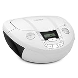 TechniSat Viola CD-1 - tragbarer Stereo CD-Player, Boombox mit praktischem Tragegriff...