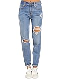 Roskiky Hose Damen Sommer High Waist Hose Damen Jeans High Waist Damen Jeans...