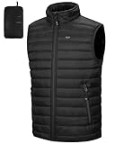 33,000ft Herren Packbare Steppweste Outdoor Gefütterte Hybrid Sportwesten mit...