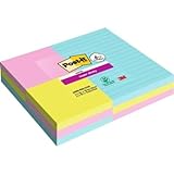 Post-it Super Sticky Large Notes Cosmic Collection, Vorteilspackung mit 3 XL Blöcken + 6...