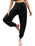 Terecey Haremshose Damen Lang Yoga Hosen Jogginghosen Damen Locker Yogahose Pilates Hose...