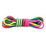 HSYTEK 1 Stück Gummitwist,Indoor- und Outdoor-Sportarten Farbenfroh 5m lang Geeignet für...