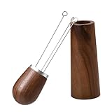 VICASKY Espressopulver Verteiler mit Holzgriff und Stand Langlebiger Kaffeeverteiler...