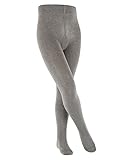 ESPRIT Unisex Kinder Strumpfhose Foot Logo K Ti Baumwolle dick einfarbig 1 Stück, Grau...