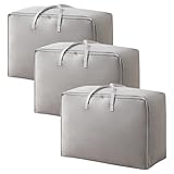 Gohytal Aufbewahrungstasche für Kleidung, 3er Set Bettwäsche Tasche...