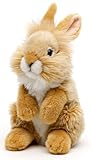 Uni-Toys - Angorakaninchen beige, stehend - 18 cm (Höhe) - Plüsch-Hase, Kaninchen -...
