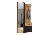 Mirjan24 Garderoben-Set Jarelin, Stylishe Kompaktgarderobe mit 2 Kleiderhaken, Stangen und...
