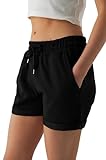 Smith & Solo Kurze Hose Damen - Shorts Sommer Hosen, Laufhose Kurz Sporthose,...
