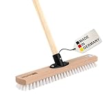 BawiTec Qualitäts Großraumschrubber XXL Schrubber 40cm Breit mit Holzstiel 140cm Länge...