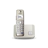 Panasonic Kabellose KX-TGE210FXN Telefonkonferenz, integriertes Display, Champagner, ca.