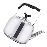 YARNOW Pfeifenkessel Edelstahl Flötenkessel 5L Wasserkessel mit Griff Induktion...