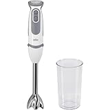 Braun Stabmixer MQ 5200WH - MultiQuick 5 Vario Pürierstab mit Edelstahl Mixfuß, 1000...