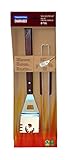 Tramontina CHURRASCO Grillhelfer, Grillbesteck, Holzgriff FSC, Edelstahl (Grillhelfer Set...