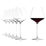 Stölzle Lausitz Burgundergläser Quatrophil 6er-Set 710ml – Elegante...