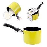 Mini Kochtopf mit Griff, 550ml 10cm Kleine Milchpfanne Antihaft Butterwärmer...