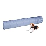 Relaxdays Hundetunnel, Spieltunnel für aktive Hunde, Hundetraining, 300 cm...