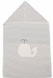 Kindertextilien Puckdecke mit Kapuze 'Wal' filz 76x45cm