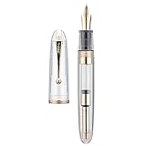 ASVINE Jinhao 9019 Füllfederhalter, Dadao Serie #8, mittlere Feder, transparenter...