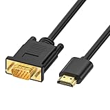 Loydia HDMI auf VGA Kabel, HDMI zu VGA Konverter-Kabel (Stecker zu Stecker) Unterstützung...