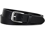 Frentree Ledergürtel MADE IN GERMANY, Gürtel für Damen und Herren, 3 cm breit, Schwarz,...