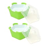 Sosoport 2 Sätze Setzlingsschale mit fünfeckiger Schachtel samenschalen keimlinge...